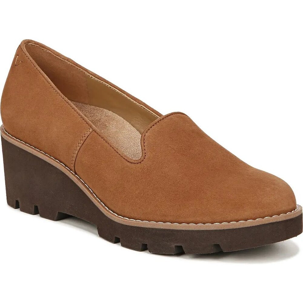 Vionic Tan and Brown Flats with Comfort and Style
